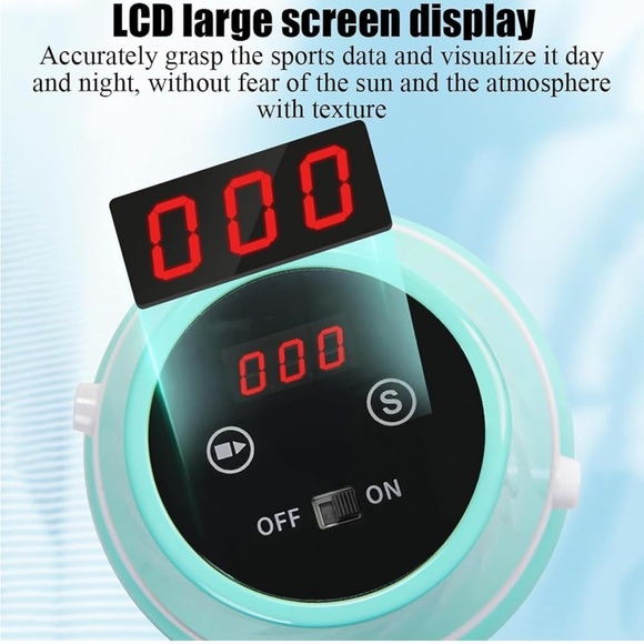 Jump Rope Machine, Smart Rope Skipping Device with Remote Control LCD Display - Picture 3 of 7